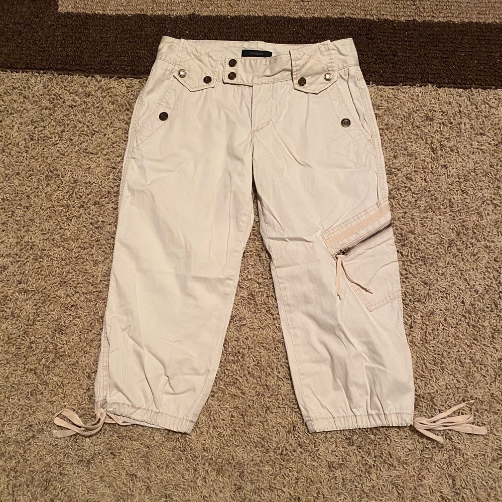 Express Cropped Cargo Pants
